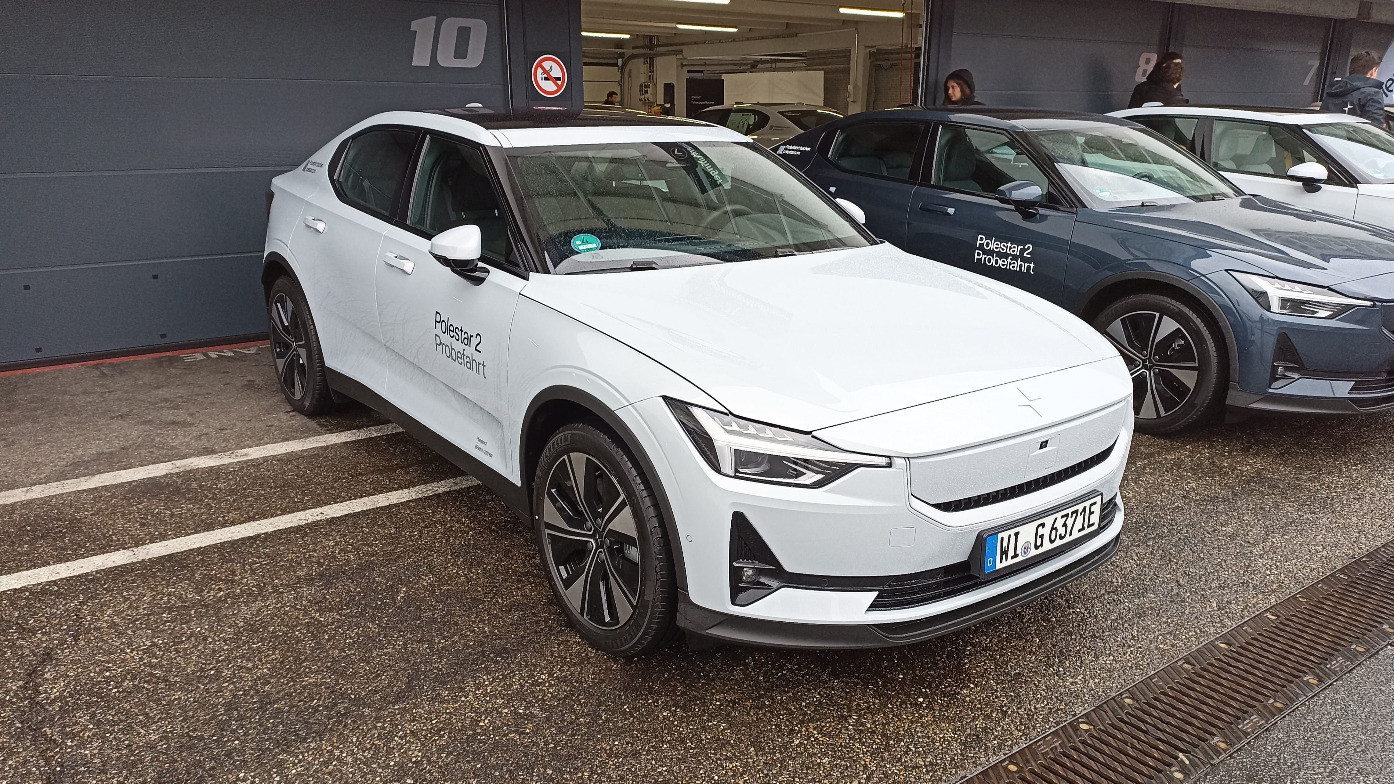 Modell eines Elektroauto im Premiumsegment des schwedischen Herstellers Polestar für Testfahrten auf dem e4 TESTIVAL 2023