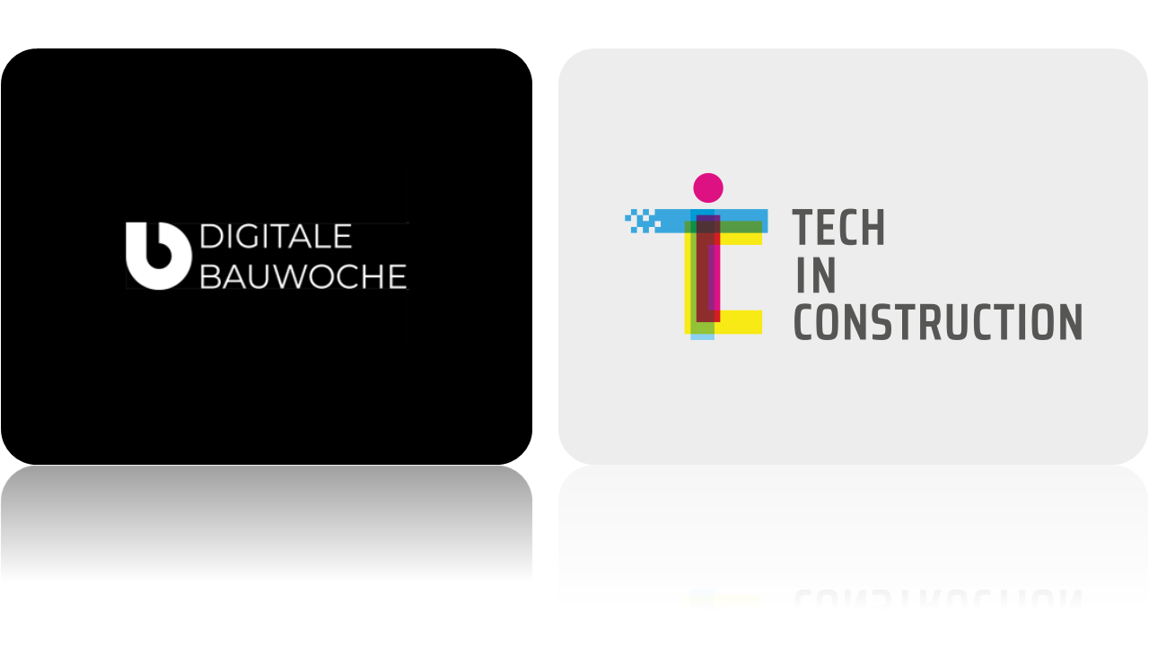 Logo der Digitale Bauwoche + TECH IN CONSTRUCTION 2024 für ConTECH-Start-ups in Berlin