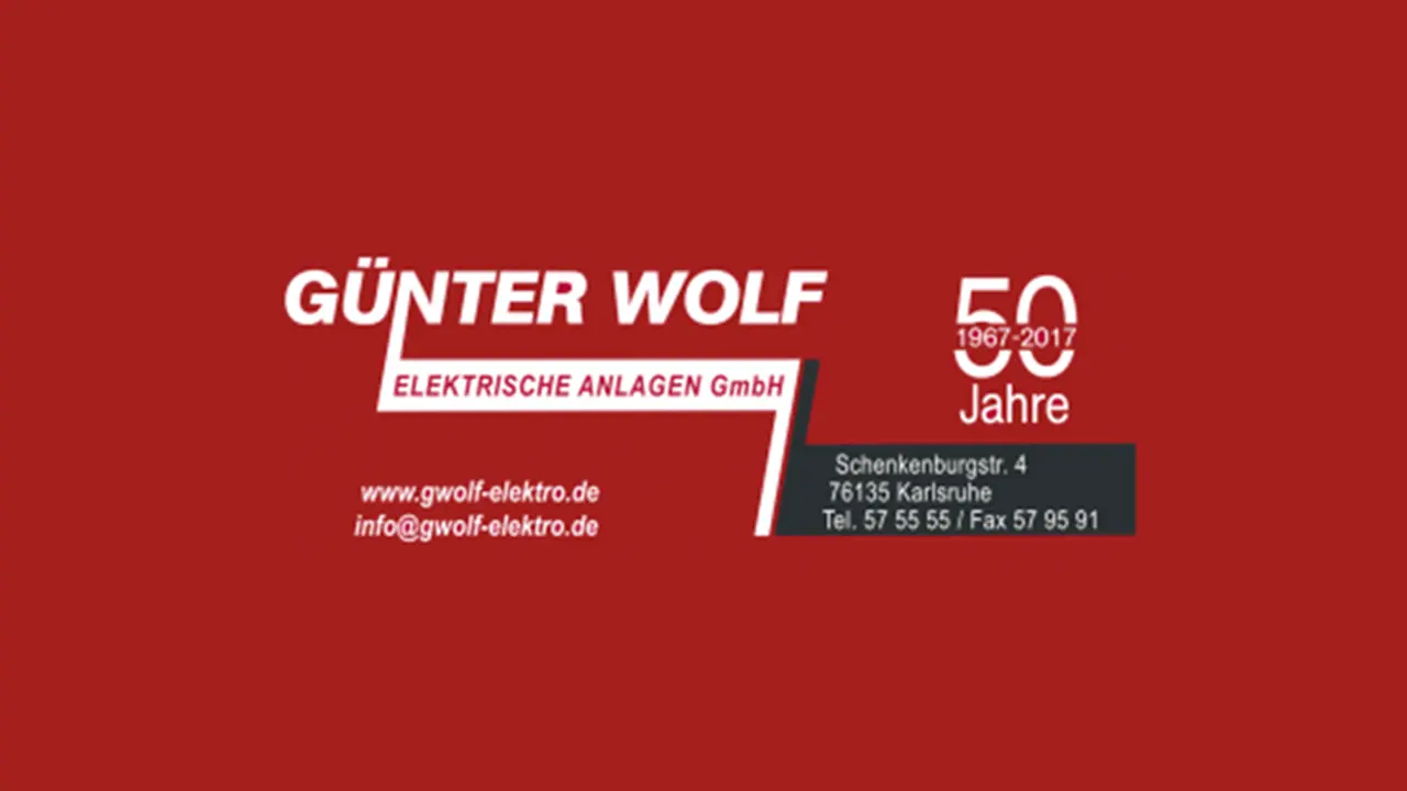 Logo Günter Wolf Elektrische Anlagen GmbH Karlsruhe