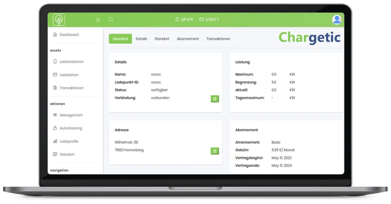 Ein Macbook in dem der Lademeister aufgerufen ist: Hier sieht jemand en detail die getätigten Vorgänge an, die unsere Software komplett transparent erfasst und aufzeichnet.